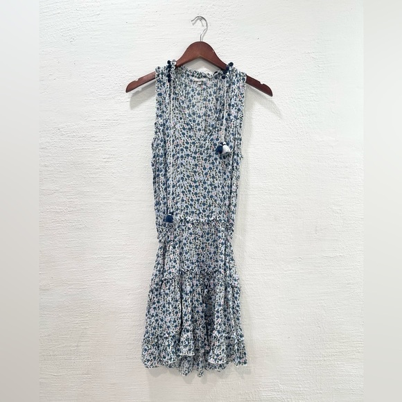 Poupette St Barth Clara Mini Dress Blue - Picture 2 of 5